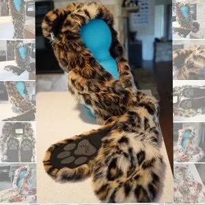 Capuche Fausse Fourrure Léopard De Sibérie SpiritHoods - Taille Unique - Neuf Sous Emballage